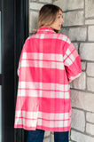 Passion in Plaid Coat in Pink